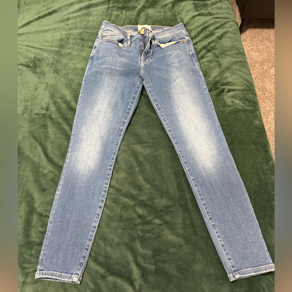 Frame Denim Classic Blue Skinny Jeans